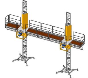 Sistemas de suspensão do andaime do andaime de alumínio do montanhista do mastro da plataforma de trabalho