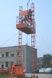 Elevador elétrico da grua da construção do dispositivo de segurança (gaiolas dobro)/elevador da construção